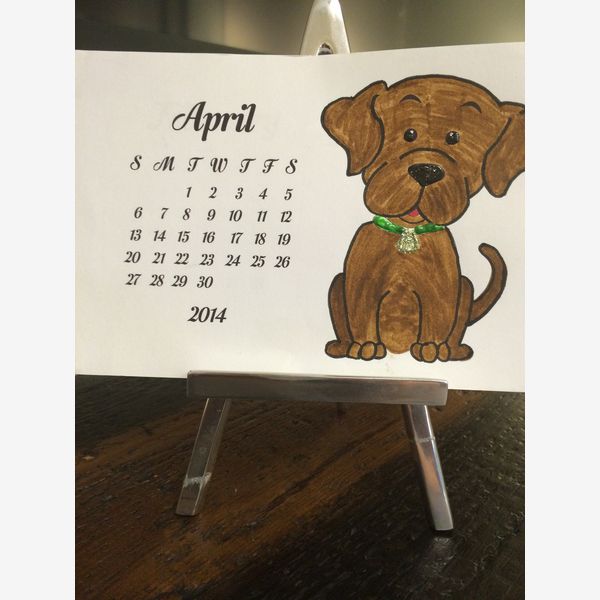 FREE PRINTABLE DOG and PUPPY CALENDARS
