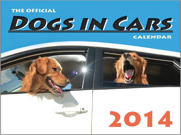 DOG and PUPPY IN CAR CALENDARS