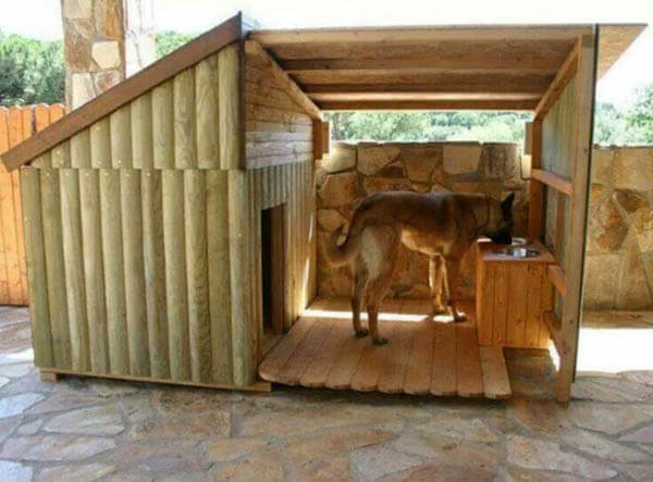 DIY Wooden Doghouse - BEST OUTDOOR DOG & PUPPY HOUSES, KENNELS, CAGES, CRATES, IGLOOS, HOMEMADE AND DIY DOGHOUSES