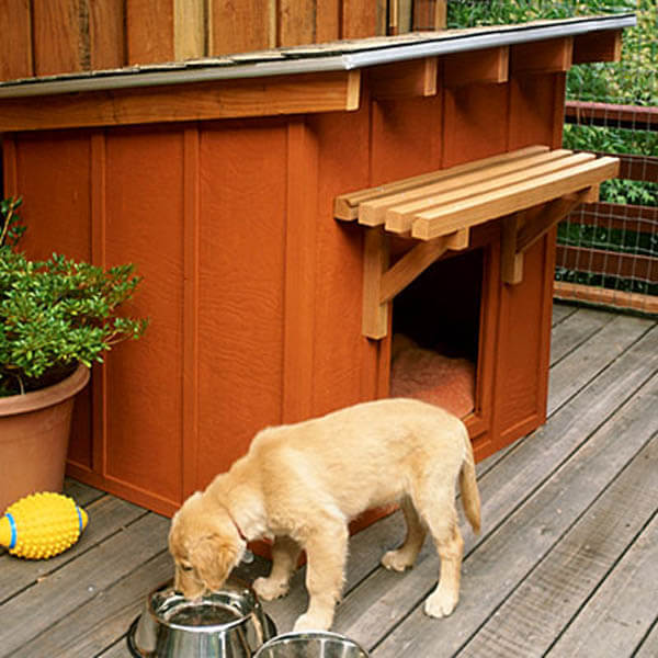 Backyard Doghouse - BEST OUTDOOR DOG & PUPPY HOUSES, KENNELS, CAGES, CRATES, IGLOOS, HOMEMADE AND DIY DOGHOUSES