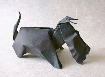 Aberdeen by Eric Joisel (Press to Buy online this Origami Dog Template)