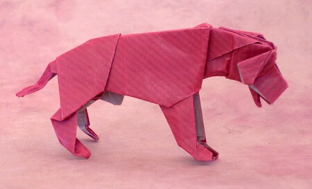 Dog (Tosa) by Seiji Nishikawa (Press to Buy online this Origami Dog Template)