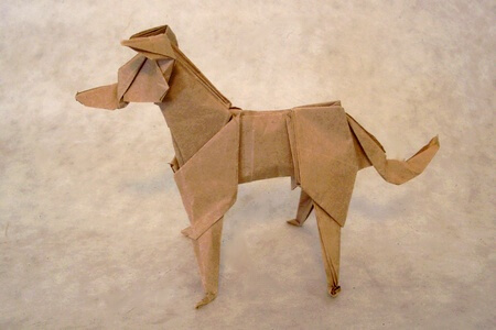 Evie by Jason Ku (Press to Buy online this Origami Dog Template)