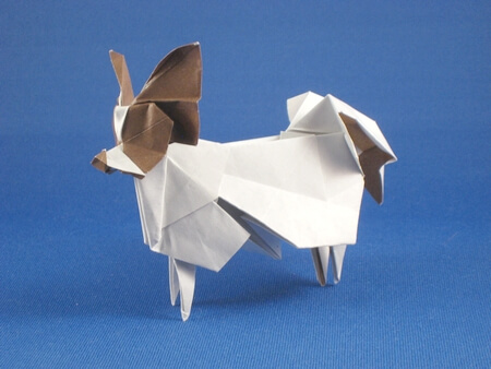 Papillon by Hideo Komatsu (Press to Buy online this Origami Dog Template)