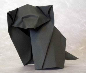 Puppy by Akira Yoshizawa (Press to Buy online this Origami Dog Template)