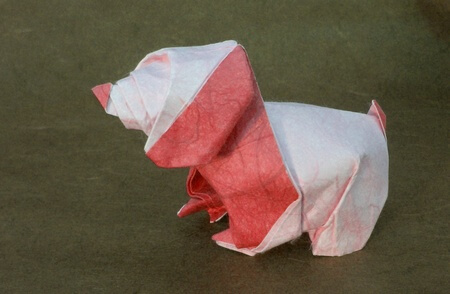 Puppy by Nicolas Terry (Press to Buy online this Origami Dog Template)