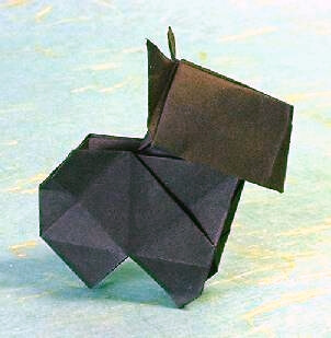 Scottie Dog 3 by Edwin Corrie (Press to Buy online this Origami Dog Template)