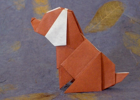 Dog by Ryo Aoki (Press to Buy online this Origami Dog Template)