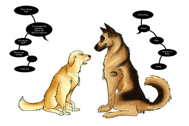 DOG TALKING LANGUAGE