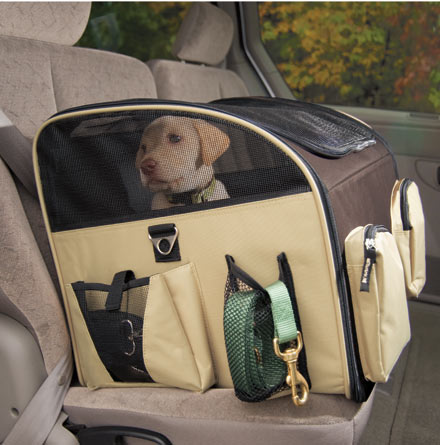 DOG TRAVEL ACCESSORY: SAFETY BELTS, CRATES, SEATS, HARNESSES