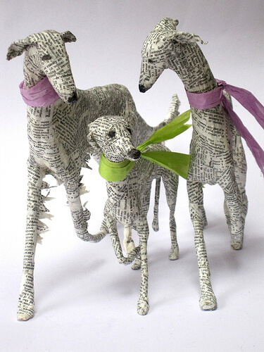Dog & Puppy Sculpture Homemade Design