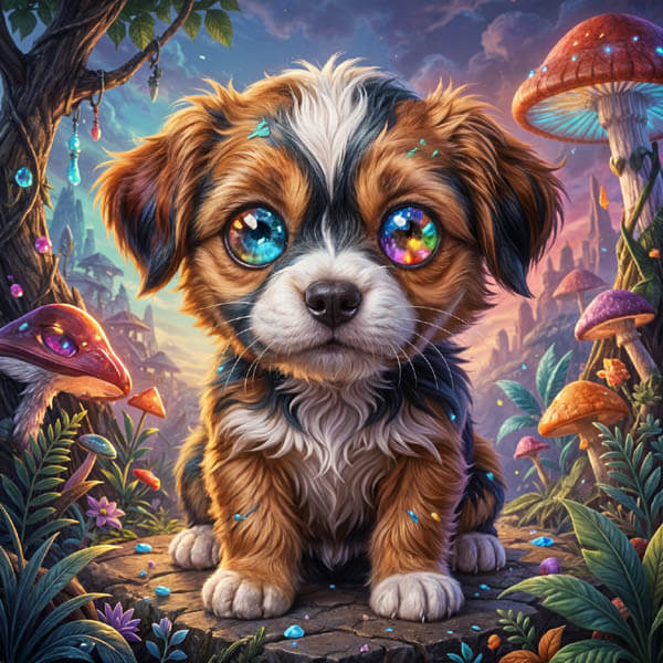 DIGITAL DOG ART AI GENERATED GALLERY