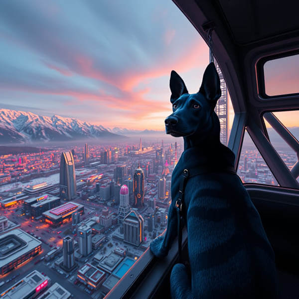 DIGITAL DOG ART AI GENERATED GALLERY