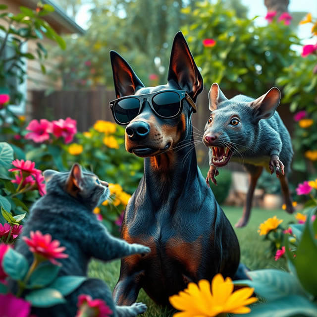 DIGITAL DOG ART AI GENERATED GALLERY