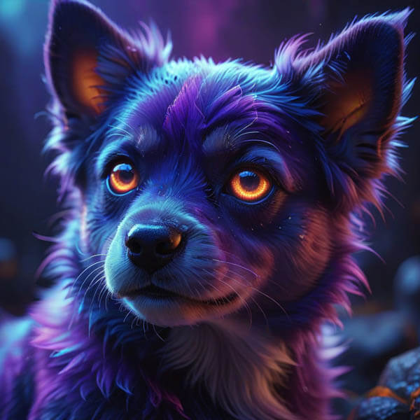 DIGITAL DOG ART AI GENERATED GALLERY