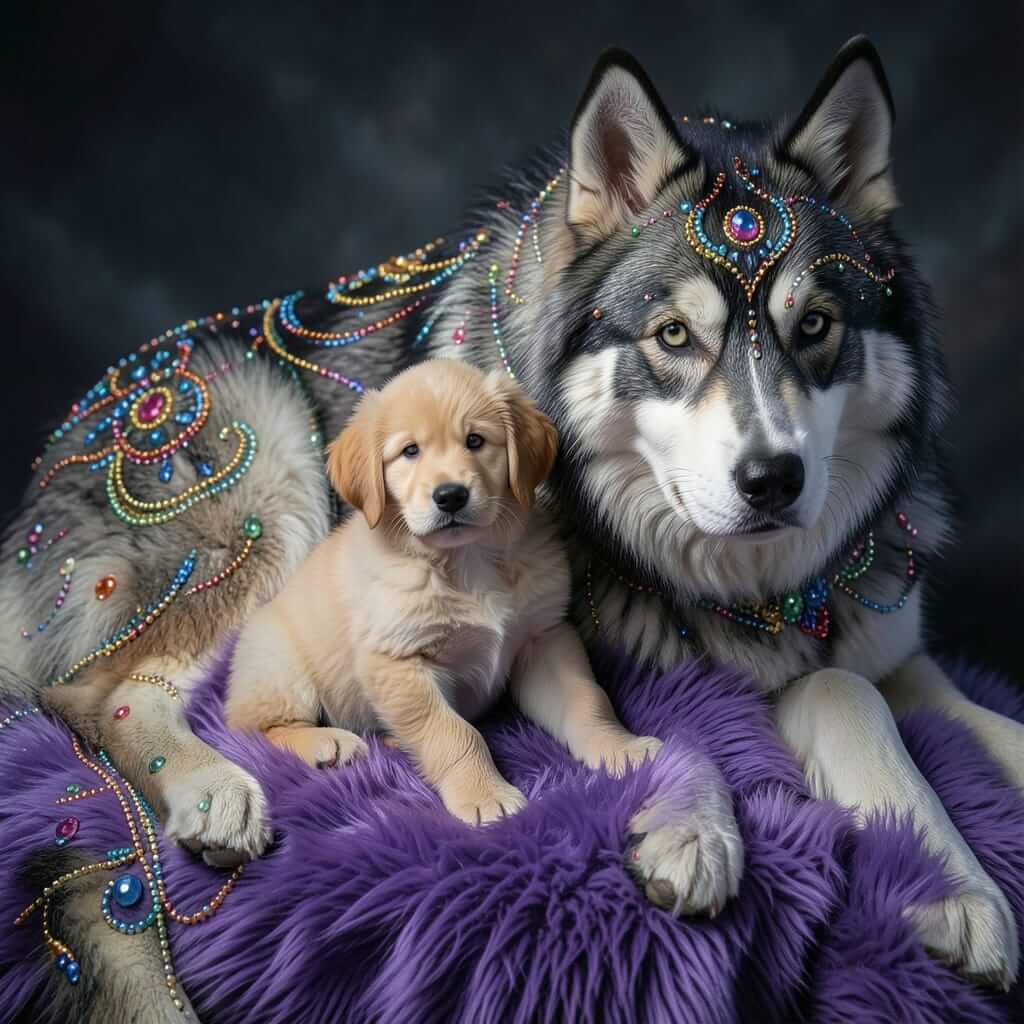 DIGITAL DOG ART AI GENERATED GALLERY