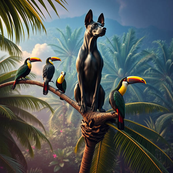 DIGITAL DOG ART AI GENERATED GALLERY