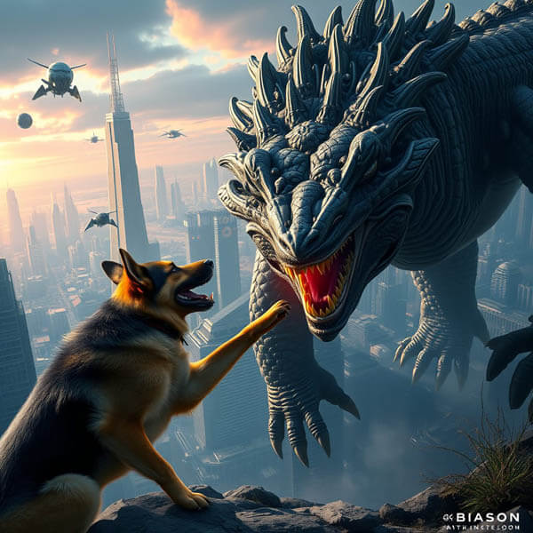 DIGITAL DOG ART AI GENERATED GALLERY